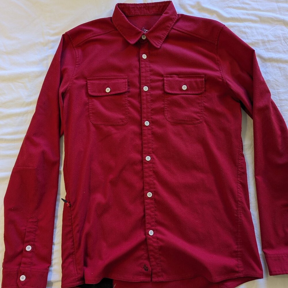 Western Rise Red Long Sleeve Flannel